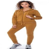True Rock ženska vitka aktivna pantala i kapuljač za jogger jakna