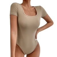 Body Shaper Tummy Control Ženska svestrana i kombinezona sa elegantnim šarm strukom i stražnjim glavnim čvrstim upravljanjem mekanim udobnim tjelesnim oblikovačem smeđe XL