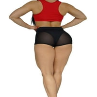 Ženske ljetne prozračne joge kratke hlače Elastični pojas MESH patchwork sportske kratke hlače