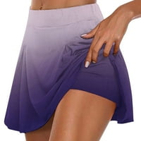 WHLBF Hlače za klirens ženske joge lažne dvije pantalonske suknje kratke hlače ljetne nagledne teniske suknje atletski rastezljivi