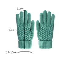 Tople vanjske zimske pletene rukavice rukavice Velvet rukavice žene