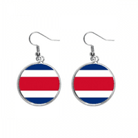 Kostarika Nacionalna zastava Sjeverna Amerika Država Ear Danle srebrne kap nakita