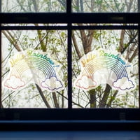 Jiaroswwei Staklena naljepnica Reflektivna ukrasna boja Štampanje Statički crtani ulica za hvatanje sunčanja naljepnica za kućna dekoracija