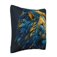 Jungle Lion King Backing Jastuk za životinje, kauč kauč kauč kauč Klint ukrasni jastuk navlake za dnevnu sobu Seoska kuća, 20 x20