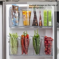 Skladište u Waroouhouse Bo Transparent Veliki kapacitet Klasificirajte skladištenje plastične hladnjače bočni otvor za hranu Kontejner za hranu Organizator bin kuhinjski gadget