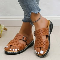 Borniu Ortotičke sandale za žene Dression Summer Plantar Fasciitis Sandale za ravne noge sa lukom Podrška udobne pješačke sandale, prozračne sandale na ljetnim uštedama prodaja
