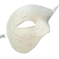 Bijeli fantom operskog kostimu maskarade Mardi Gras Party maska