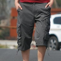 Slatke atletske kratke hlače za muškarce Modni muškarac Ležerne prilike ljetne hlače SOLID Active odjeće kratke hlače Siva 36
