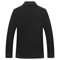 Sngxgn muns patipper hoodie odjeća Cardigan Overcoat zimski kaput jakne za muškarce, crna, veličine 2xl