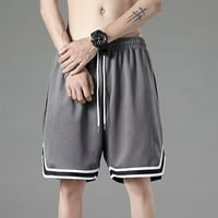 Muški košarkaški teretani kratke hlače Ležerne prilike za vježbanje Pokretanje kratkih hlača Grey XL