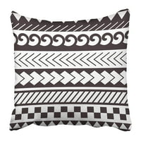 Ruka Maori Polinezijski stil narukvica na narukvicu Crno-bijelo ramena Aboriginalni grudni jastučni jastuk