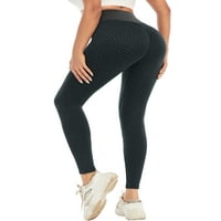 Ženske hlače visokog struka Hlače zatezanje treninga Hlače hlače TUMMIJA puna dužina joge gamaše za teretanu, jogging, biciklizam, ples