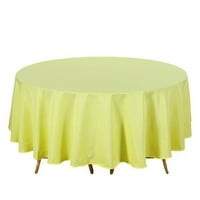 BalsaCircle 90 okrugli poliester stolnjak za stol za stol za stol za obloge za vjenčanje Događaji za zabavu Kuhinja Kuhinja