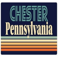 Chester Pennsylvania Frižider Magnet Retro Design