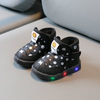 HGW zimske čizme Djeca djeca dječja dječaka Boots LED svijetlo svjetlosne tople pamučne cipele
