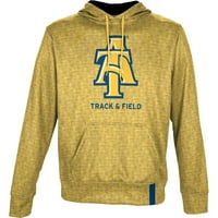 Muška izgled zlata North Carolina A & T Aggies Track & Field Naziv ispustite pulover Hoodie