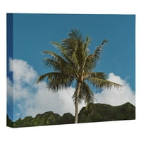 Društvo Bethany Mlada fotografija Havajska palma 16 20 bijeli uokvireni platno