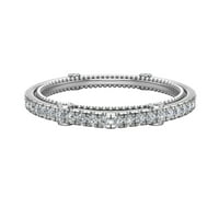 Dijamantni vjenčani pojas podudaranje na vintage dijamantski vjenčani prsten 18k bijelo zlato 0. Carat