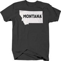Montana State Home Hometown Sjedinjene Države Majica Srednja tamno siva