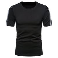 Tking modna majica majica s kratkim rukavima sa okruglim vratom i tamnim majicama majica s kratkim rukavima za muškarce