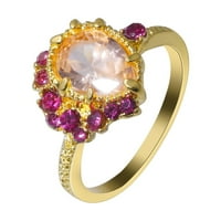 Prstenovi za žene Amber Bright Prsten za ženske nakit angažirani prsten modni nakit Amber Prstenje zvoni u nakitu