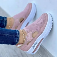 Ženske casual cipele izbijaju ženske ženske mish cipele za cipele s ravnim prozračnim cipela ružičasta
