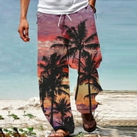 Koaiezne Muške hlače Modne muškarci Hlače Ljetna plaža Hipi Harem hlače Baggy Boho Yoga Hawaiians Ležerne prilike kapice Crotch parouser