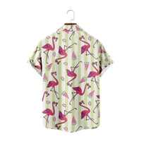 Flamingo Retro uzorkovanje majica muške novitete šale majicu za muškarca