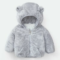 Dojenče i mališani medvjedi uši slatka jakna Čvrsta boja kapuljača za djecu Dječji džemper