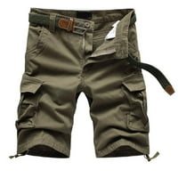 DTIDTPE Cargo Hlače Muške ljetne hlače i zabave u slobodno vrijeme s više džepnim čvrstim kombinezonima u kompletu za muškarce za muškarce