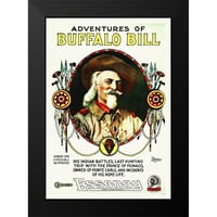Hollywood Photo Archive Crni moderni uokvireni muzej umjetnički print pod nazivom - avanture Bill-a Buffalo, 1917