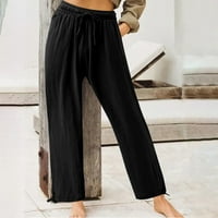 Ženske hlače plus veličine ispod $ modne ženske ležerne elastične labave hlače ravno široke pantalone za noge