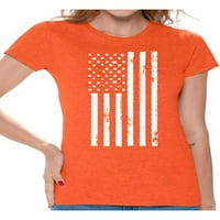 Neugodni stilovi Ženska američka zastava Patriotska grafička majica vrhovi bijelog dana neovisnosti 4. jula