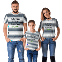FNNYKO majica za muškarce Žene Stirpe Pismo Ispisano Ležerne majica kratkih rukava Crta FAHION majica za odrasla djeca