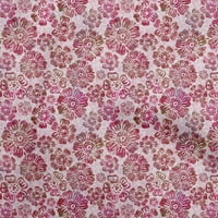 Onuone pamučna poplin ružičasta tkanina cvjetna tkanina za šivanje tiskane plafne tkanine pored dvorišta