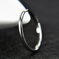 Gofj Par prsten svestrani osjetljiv titanijum čelični geometrijski prsten za angažman za bankete