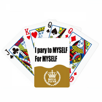 Moli sebi za sebe za sebe igru ​​kraljevske flush poker igračke kartice