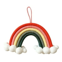 Dječji dekoracija privjesak Privjesak u tkani oblak Rainbow Zidni privjesak