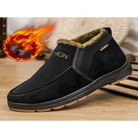 Gomelly Muške tople čizme klizne na gležnjačim čizmama za zimske cipele na casual cipelama hladno vrijeme vožnje crna 6,5