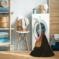 Ahgly Kompanija mašina za pranje u zatvorenom pravokutniku Transicijsko sedlo smeđe prostirke, 4 '6 '