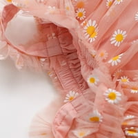 Haljine za tinejdžerske djevojke Ležerne haljine bez rukava cvjetna print ružičasta 120