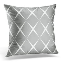 Siva siva bijela burgundija geometrijska oblika heather jastučni poklopac