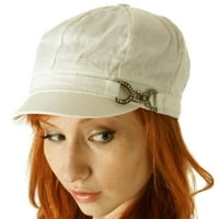 Ženska posteljina Blend Newboy Cabbie kapa za kapu sa akcentima kopča od rinestone - crna - jedna veličina