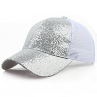 Kape za žene ženska bejzbol kapa Čvrsta mekani smanjeni klirens dame šešire srebro 54