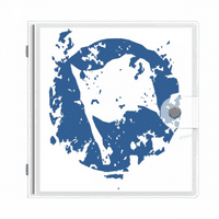 Blue Flag dizajn okrugli ilustracijski uzorak Foto album novčanik Wedding Family 4x6