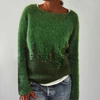 Azrijski ženski plus veličina dukserica Zimska ušteda, ženska boja okruglog vrata koja odgovara labavoj modnom pulover udoban džemper u prodaji