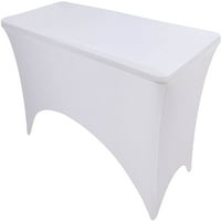Uralili opremljeni stol za stol elastična spanda stolnjak ft krevet za stol za stol-bijela