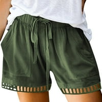 Penkiiy Fashion ženske sportske kratke hlače Ljeto casual labav tisak High-take za kratke hlače Bodysuits s zelenom u prodaji