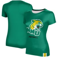Ženska zelena sjeverne Michigan Wildcats Fudbalska majica