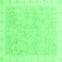 Ahgly Company Zatvoreni pravokutnik orijentalni smaragd zeleni tradicionalni prostirke, 3 '5'